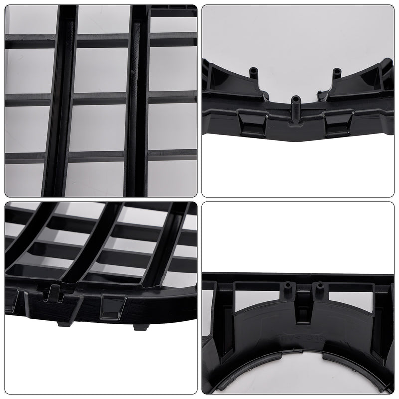 GT Style Front Bumper Grill Grille Fit Mercedes Benz GLC X253 C253 2015-2019