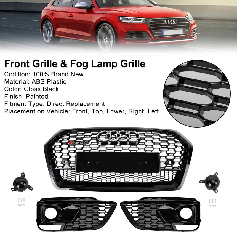 2018-2020 | Audi Q5 SQ5 RSQ5 | Front Grill + Fog Grille