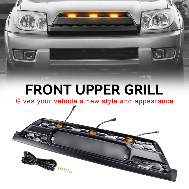 02-05 Toyota 4Runner TRD PRO Style Front Bumper Grille Grill With Amber Lights + Toyota Letter