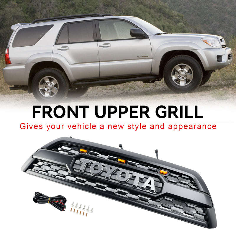 2006 2007 2008 2009 Toyota 4Runner TRD PRO Front Bumper Grille Grill W/ LED Lights