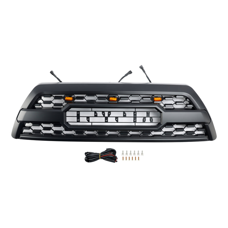 Toyota 4Runner 2006-2009 TRD PRO Style Front Bumper Grille Grill W/ LED