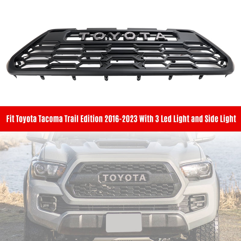 16-23 Toyota Tacoma W/ LED Lights Side Lights Front Bumper Grill Grille