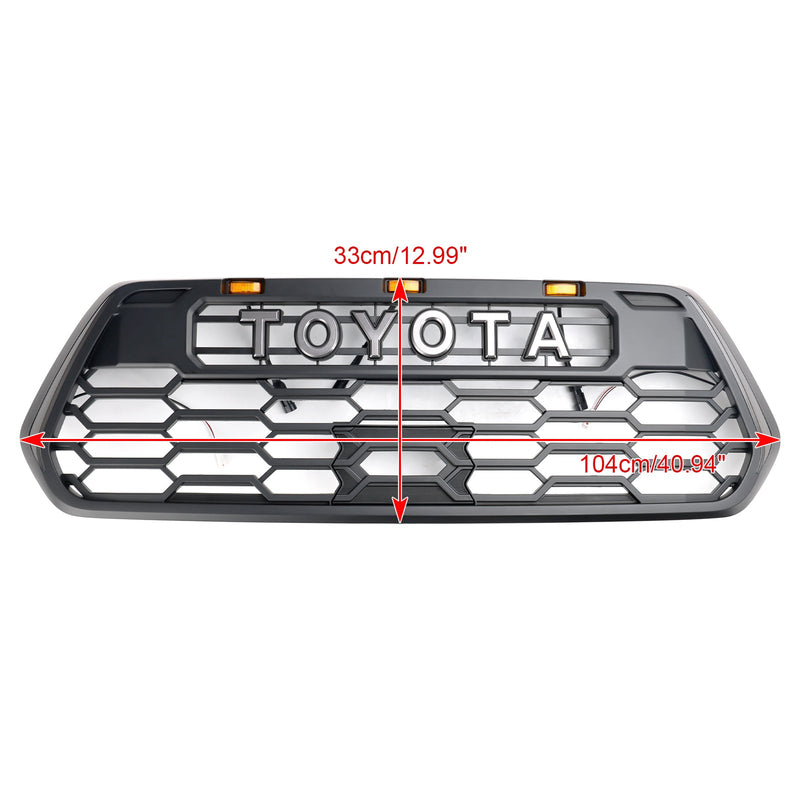16-23 Toyota Tacoma W/ LED Lights Side Lights Front Bumper Grill Grille