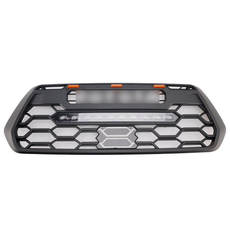 16-23 Toyota Tacoma W/ LED Lights Side Lights Front Bumper Grill Grille