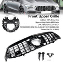 Black Front Bumper Grille Grill Fit Mercedes CLA Class W118 C118 2020-2024 GTR