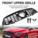 Black Front Bumper Grille Grill Fit Mercedes CLA Class W118 C118 2020-2024 GTR