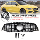 Black Front Bumper Grille Grill Fit Mercedes CLA Class W118 C118 2020-2024 GTR