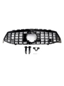 Black Front Bumper Grille Grill Fit Mercedes CLA Class W118 C118 2020-2024 GTR