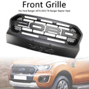 Raptor Style Front Bumper Grille Grill Fit Ford Ranger 2019-2023 T8 W/LED
