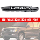 1998-2002 LEXUS LX470 LX570 Matte Black Front Bumper Grill Grille With LED Generic