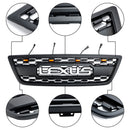 1998-2002 LEXUS LX470 LX570 Matte Black Front Bumper Grill Grille With LED Generic