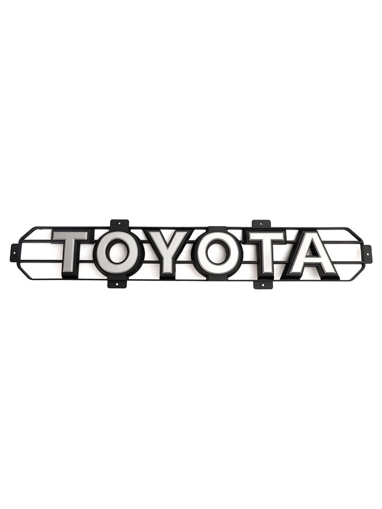 2022-2023 Toyota Tundra Sequoia TRD PRO Front Bumper Grill Grille + Amber Lights + Toyota Letter