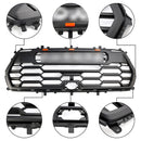 2022-2023 Toyota Tundra Sequoia TRD PRO Front Bumper Grill Grille + Amber Lights + Toyota Letter