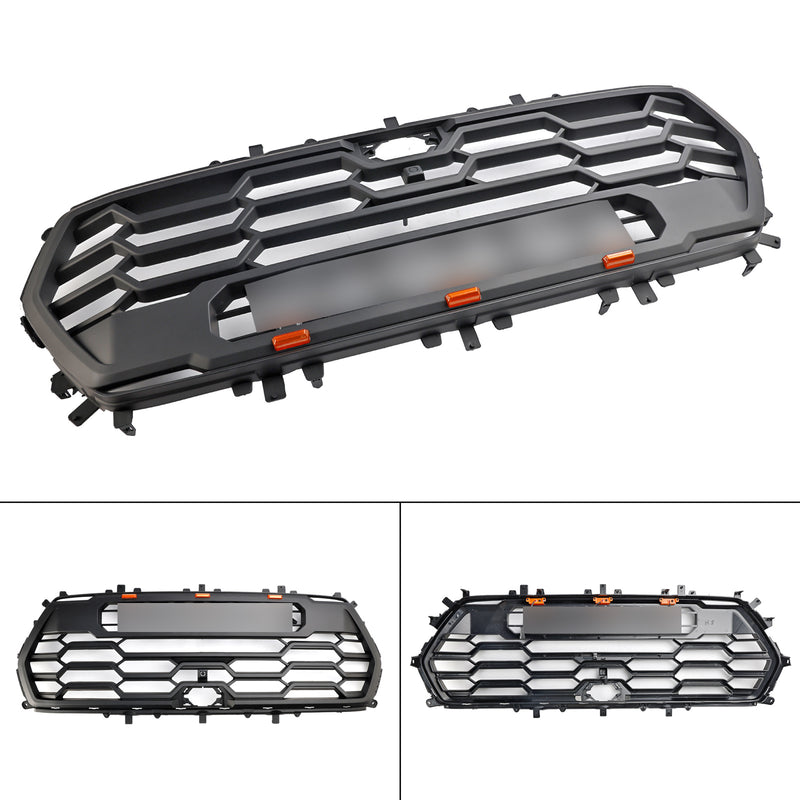 2022-2023 Toyota Tundra Sequoia TRD PRO Front Bumper Grill Grille + Amber Lights + Toyota Letter
