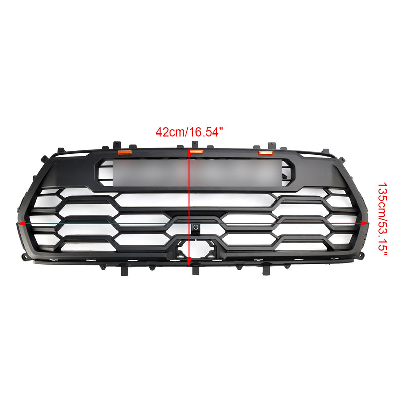 2022-2023 Toyota Tundra Sequoia TRD PRO Front Bumper Grill Grille + Amber Lights + Toyota Letter