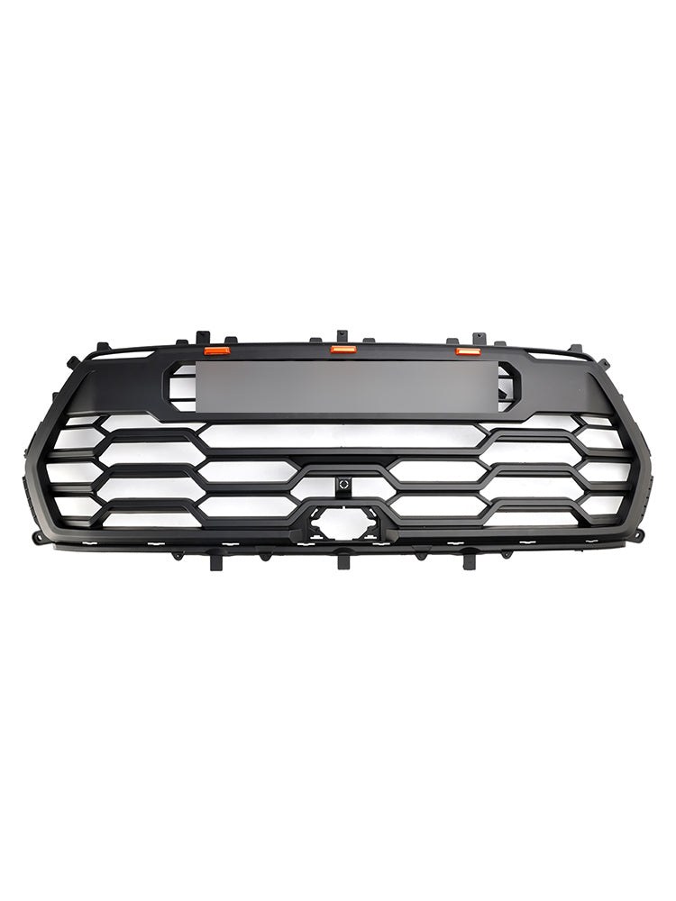 2022-2023 Toyota Tundra Sequoia TRD PRO Front Bumper Grill Grille + Amber Lights + Toyota Letter