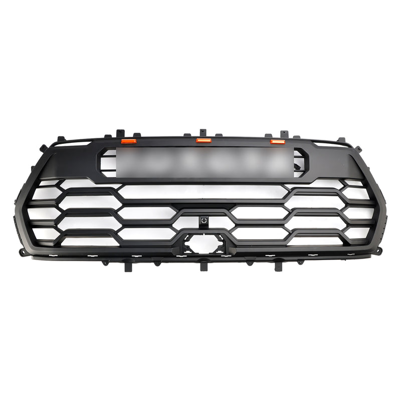2022-2023 Toyota Tundra Sequoia TRD PRO Front Bumper Grill Grille + Amber Lights + Toyota Letter