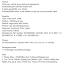 Front Bumper Grille Grill fit Mercedes Sprinter W907 W910 2018-2023 GT Style