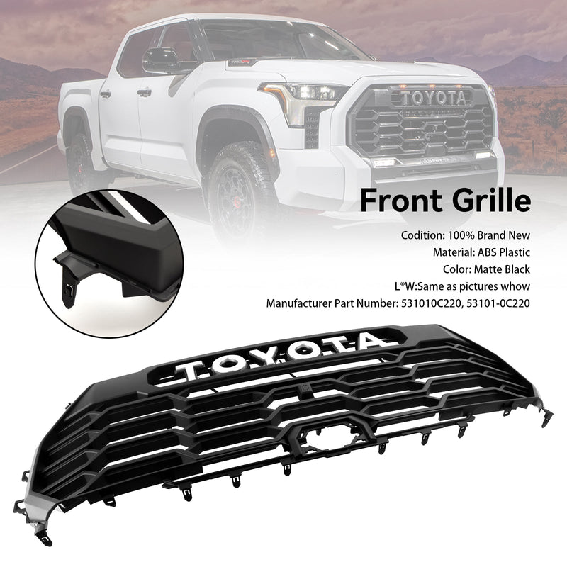 2022 2023 2024 Toyota Tundra TRD PRO Matte Black Front Grill Grille 53101-0C220