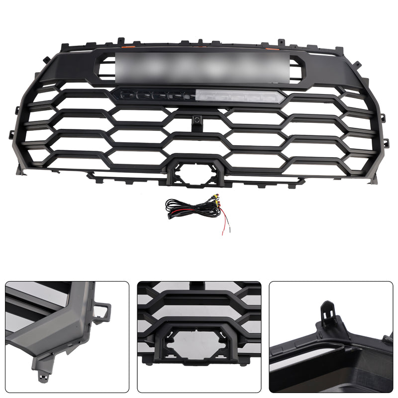 Matte Black Front Grill Grille 53101-0C220 Fit Toyota Tundra 2022-2025 TRD PRO