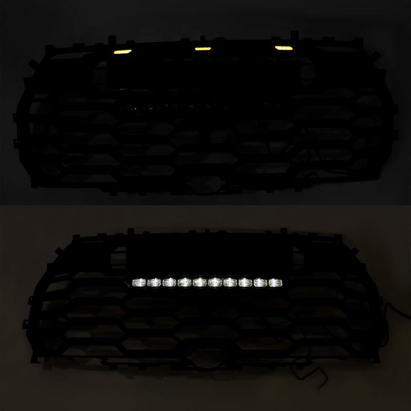Matte Black Front Grill Grille 53101-0C220 Fit Toyota Tundra 2022-2025 TRD PRO