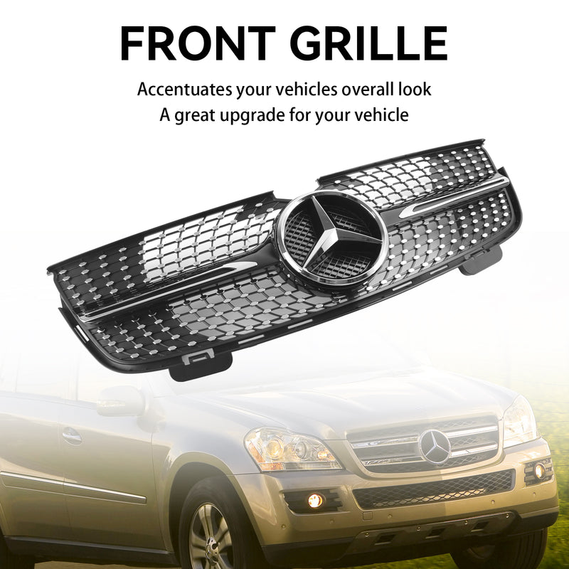 GL-Class X164 GL320 2007-2009 Mercedes Benz Diamonds Front Bumper Grille