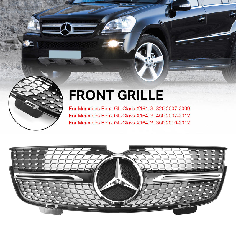 GL-Class X164 GL320 2007-2009 Mercedes Benz Diamonds Front Bumper Grille