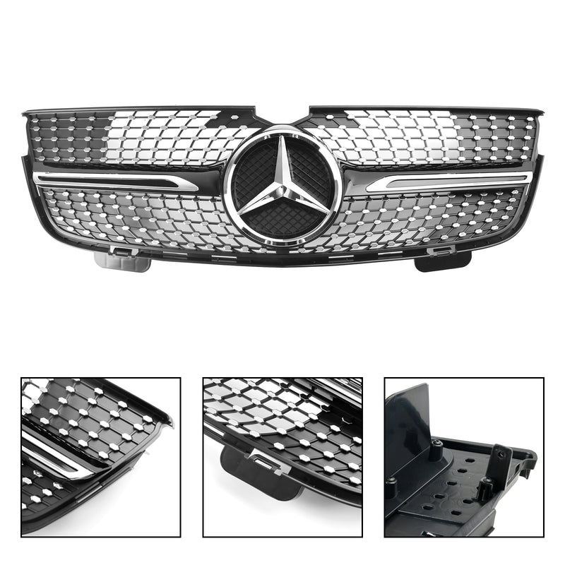 Mercedes Benz GL-Class X164 GL350 2010-2012 Diamonds Front Bumper Grille