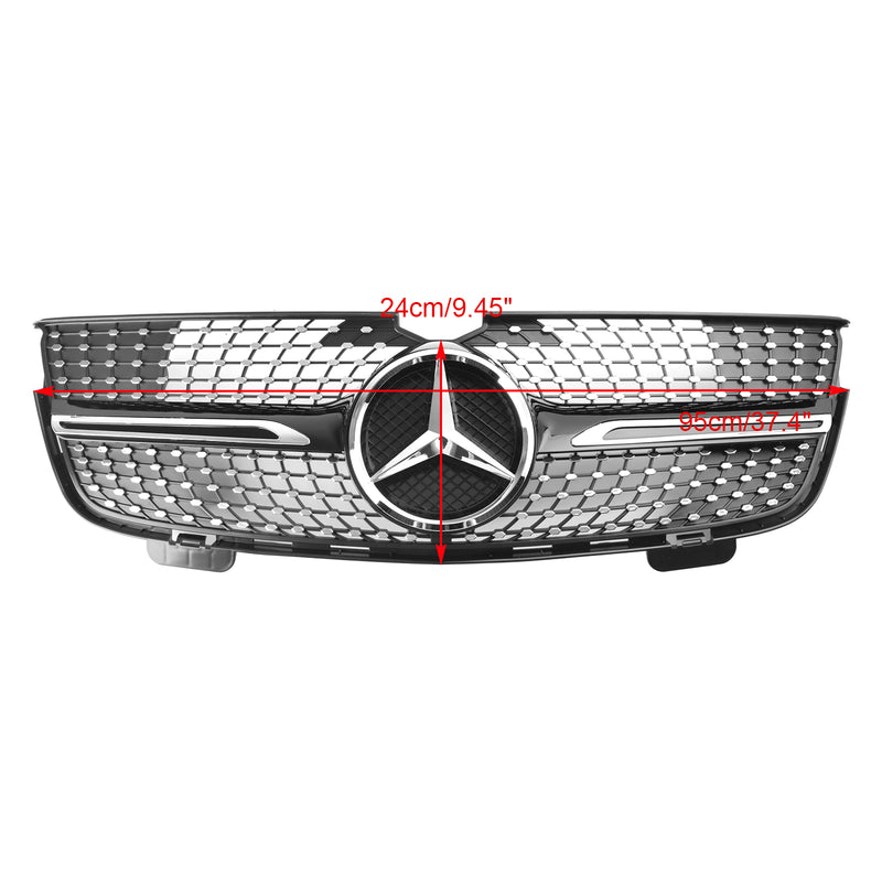 GL-Class X164 GL320 2007-2009 Mercedes Benz Diamonds Front Bumper Grille