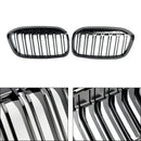 BMW 2 Series F45 F46 2018-2021 2PCS Gloss Black Front Kidney Grill Grille