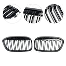 BMW 2 Series F45 F46 2018-2021 2PCS Gloss Black Front Kidney Grill Grille