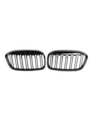 BMW 2 Series F45 F46 2018-2021 2PCS Gloss Black Front Kidney Grill Grille