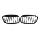 BMW 2 Series F45 F46 2018-2021 2PCS Gloss Black Front Kidney Grill Grille