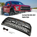 Replacement Front Bumper Grill Grille W/ LED Fit Ford F150 2015-2017 Raptor
