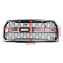 ABS Front Bumper Grill Grille Fit Ford F150 2015-2017 Raptor Style W/ LED