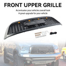 2008-2018 Matte Black Front Bumper Grill Grille Fit Toyota Sequoia  With Led