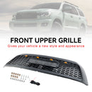 2008-2018 Matte Black Front Bumper Grill Grille Fit Toyota Sequoia  With Led