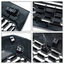 2008-2018 Matte Black Front Bumper Grill Grille Fit Toyota Sequoia  With Led