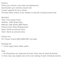 Toyota Tundra 2003-2006 W/Light Matte Black Front Bumper Grill Grille