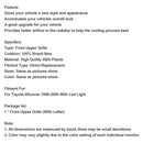 1996-2000 Toyota 4Runner Matte Black Front Bumper Grill Grille With LED & Letter