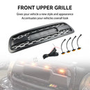 2001-2004 Toyota Sequoia Matte Black Front Bumper Grill Grille W/Lights