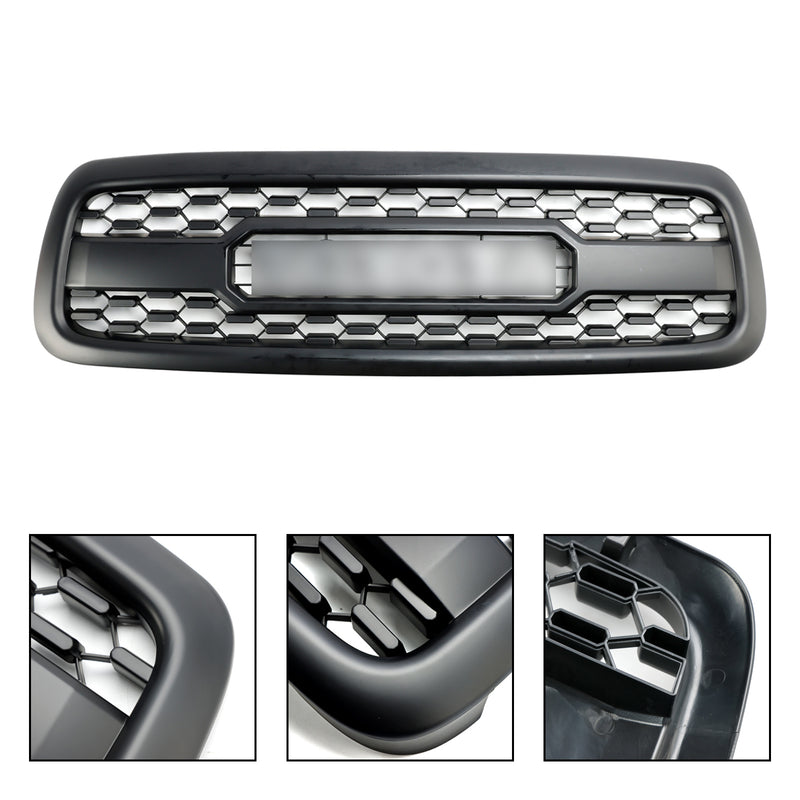 2001-2004 Toyota Sequoia Matte Black Front Bumper Grill Grille W/Lights