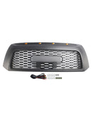 2006-2009 Toyota Tundra TRD PRO Black Honeycomb Front Bumper Grill Grille With LED