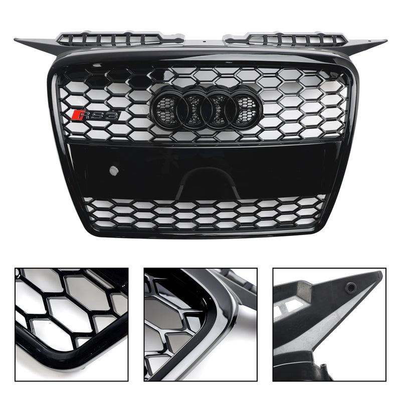 RS3 Style Front Bumper Grill Grille Fit Audi A3 8P 2004-2008 8P4853651A