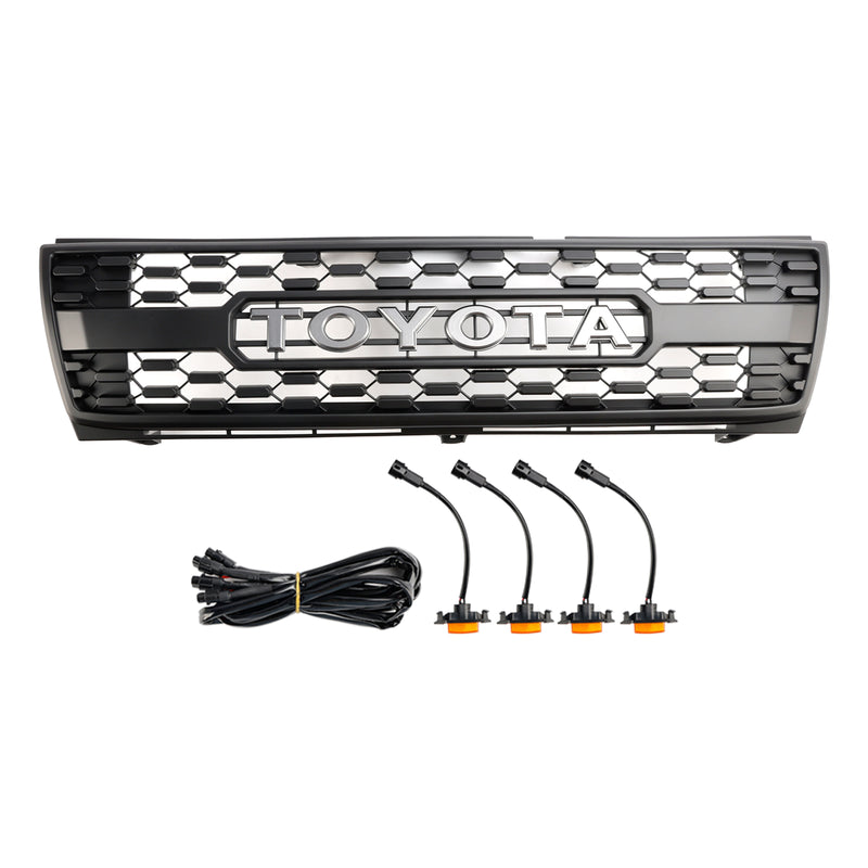 Honeycomb Front Bumper Grill Grille Fit Toyota Tacoma 1997-2000 TRD PRO With LED Lights