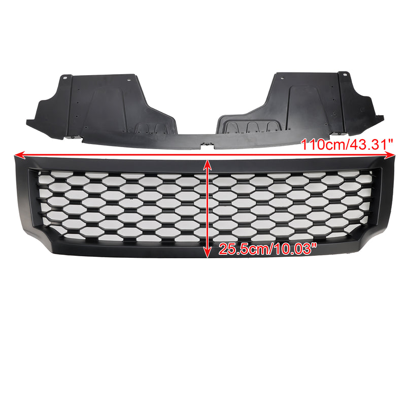 Matt Black Front Bumper Grill Grille Fit Nissan Navara NP300 D23 2015-2020