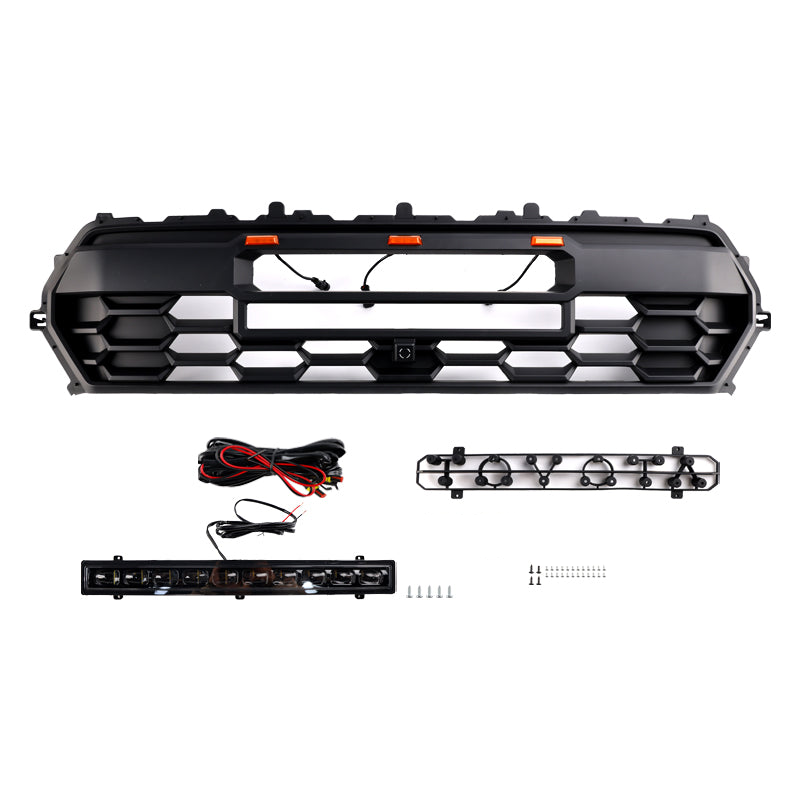 2024 | Toyota Tacoma | Pro Style Grille | Amber Lights | Light Bar | Toyota Letter | Black