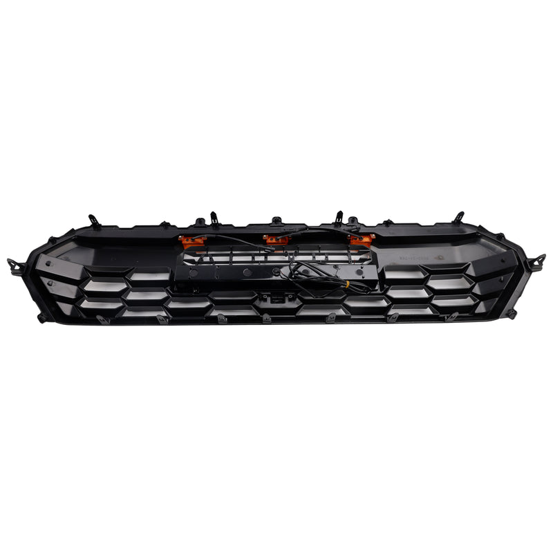 Black Front Bumper Grille Grill Fit Toyota Tacoma 2024+ With Led & Light Bar