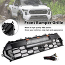 2024 Toyota Tacoma Black Front Bumper Grille Grill With Led & Light Bar & Letter