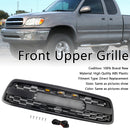 Matte Black Front Bumper Grill Grille Fit Toyota Tundra 2000-2002 W/LED
